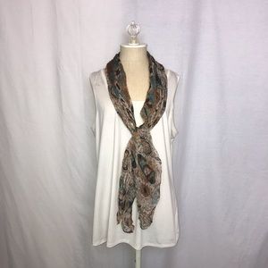 EUC Brown and Gold Scarf (Size:OS)